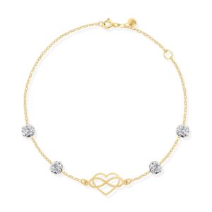 18K-BRACELET-0.50_Heart-With-Infinity-charm-Bracelet